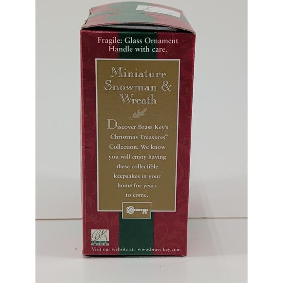 Brass Key Christmas Traditions Classic Miniatures Hand Crafted Snowman Ornaments - Picture 15 of 16